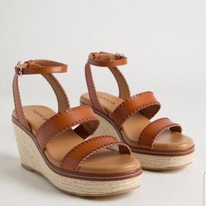 torrid Tan Braided Espadrille Wedge Sandals